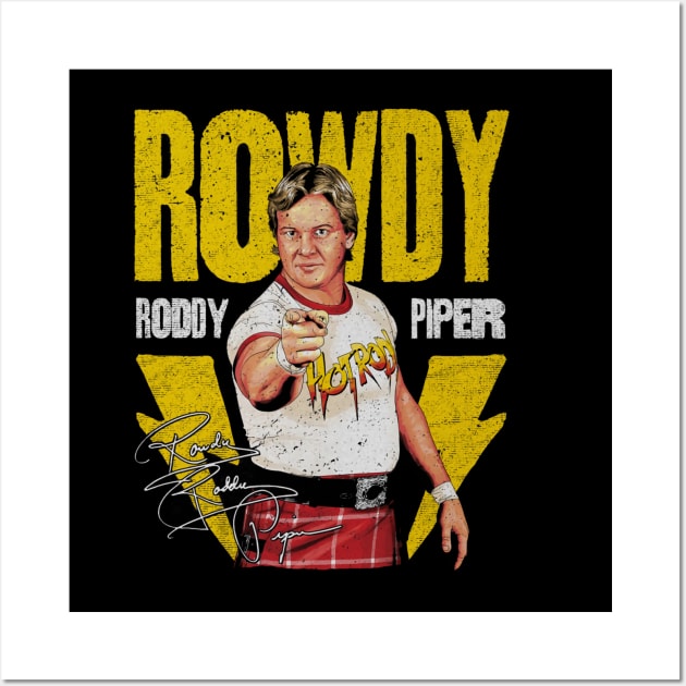 Roddy Piper Lightning Wall Art by MunMun_Design